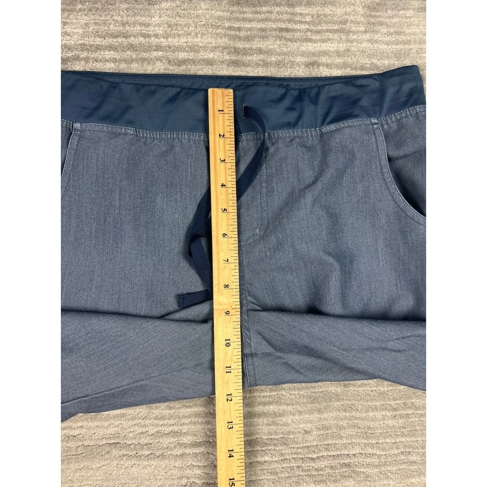 FIGS Scrub Pants Mens L Blue Gray T21004 Technical Collection Cargo Straight Leg